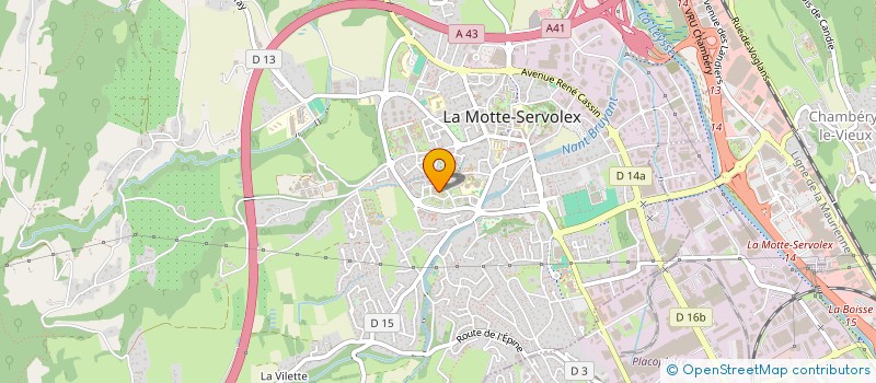 localisation de l'entreprise ASSOCIATION VIVRE AUX GRANDS CHAMPS  LA MOTTE-SERVOLEX