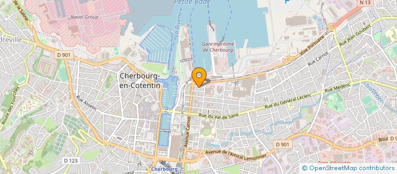 localisation de l'entreprise ASSOCIATION VIVRE CHEZ SOI à CHERBOURG-EN-COTENTIN