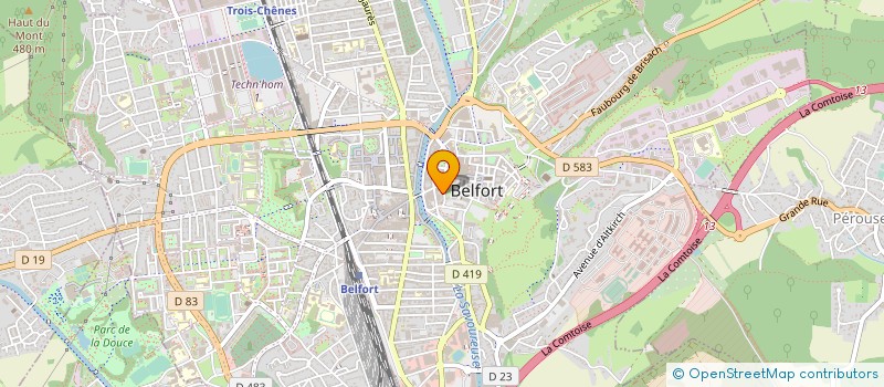 localisation de l'entreprise ASSOCIATION VIVRE DANS LE FEU à BELFORT