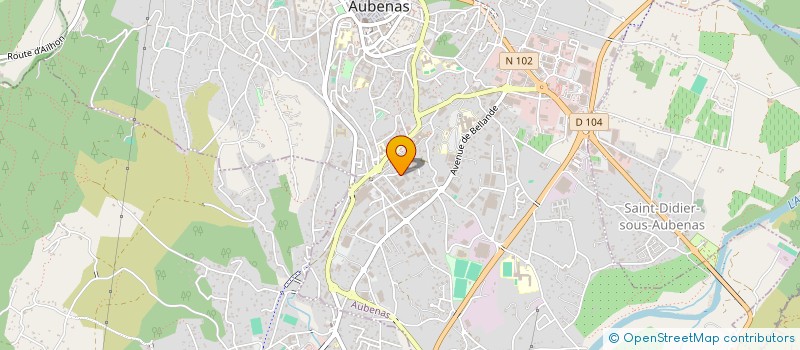 localisation de l'entreprise ASSOCIATION 'VIVRE DEBOUT' à AUBENAS
