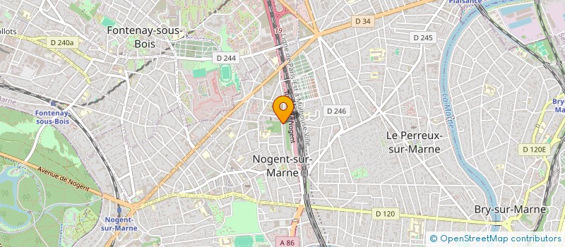 localisation de l'entreprise ASSOCIATION VIVRE EN VILLE  NOGENT-SUR-MARNE