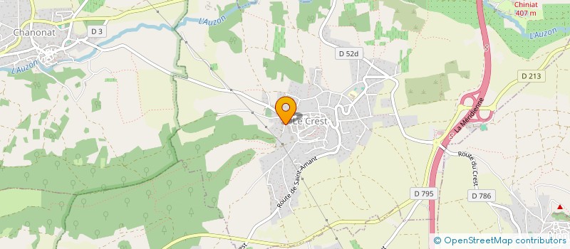 localisation de l'entreprise ASSOCIATION VIVRE ENSEMBLE AU CREST  LE CREST