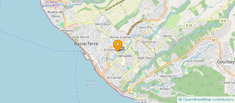 localisation de l'entreprise ASSOCIATION VIVRE ET SERVIR à BASSE-TERRE
