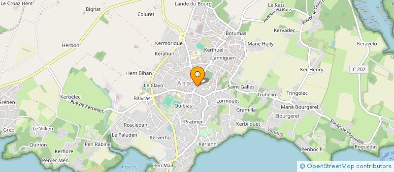 localisation de l'entreprise ASSOCIATION VIVRE ET TRANSMETTRE  ARRADON