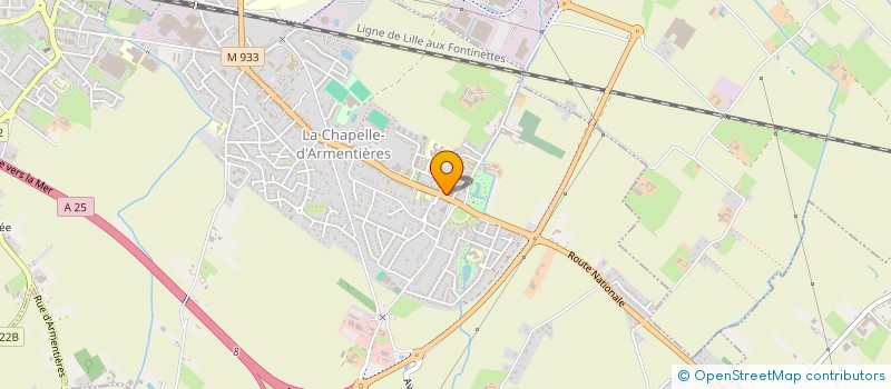 localisation de l'entreprise ASSOCIATION VIVRE HEUREUX à LA CHAPELLE-D'ARMENTIERES