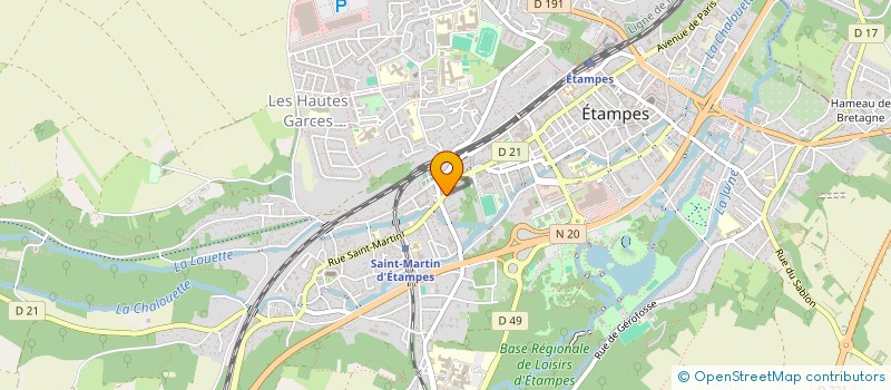 localisation de l'entreprise ASSOCIATION VIVRE LIVRE ETAMPES à ETAMPES