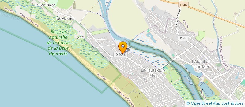 localisation de l'entreprise ASSOCIATION VOCALE OCEANE  L'AIGUILLON-LA-PRESQU'ILE