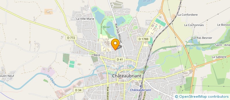 localisation de l'entreprise ASSOCIATION VOIX D'ICI VOIX D'AILLEURS  CHATEAUBRIANT