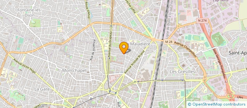 localisation de l'entreprise ASSOCIATION VOIX DE L IMMIGRE à DIJON