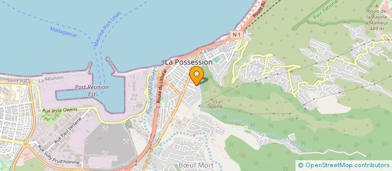 localisation de l'entreprise ASSOCIATION VOL'KAN SER à LA POSSESSION