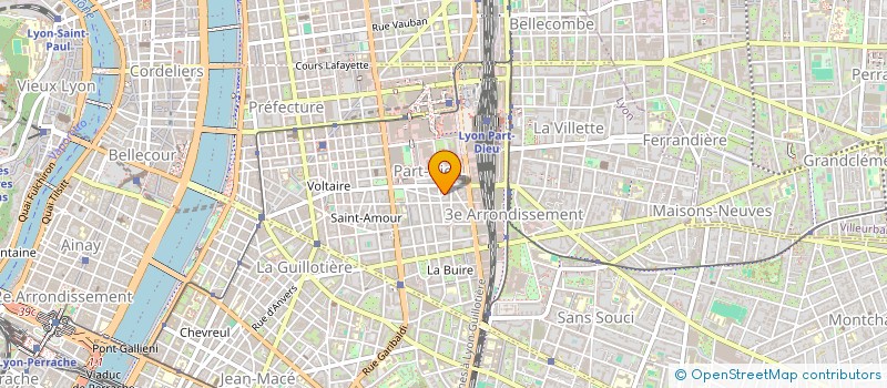 localisation de l'entreprise ASSOCIATION VOL'TERRE PART-DIEU  LYON