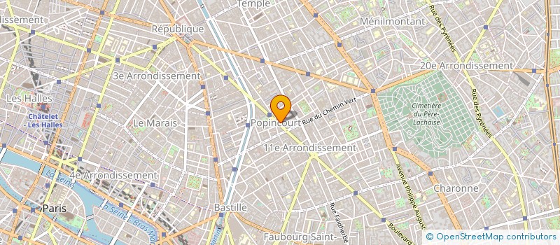 localisation de l'entreprise ASSOCIATION VOLTAIRE à PARIS