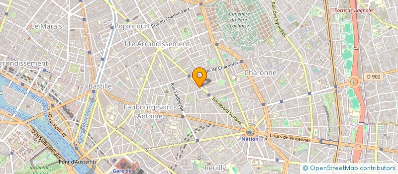 localisation de l'entreprise ASSOCIATION VOLTAIRE ODONTOLOGIE  PARIS