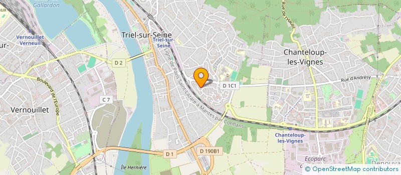 localisation de l'entreprise ASSOCIATION VOLUTE à TRIEL-SUR-SEINE