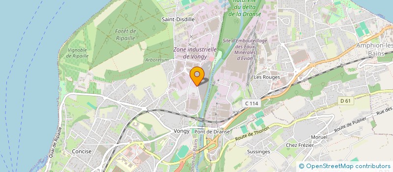 localisation de l'entreprise ASSOCIATION VONGY ACTIVITES à THONON-LES-BAINS