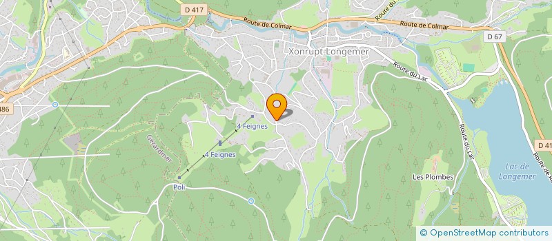 localisation de l'entreprise ASSOCIATION VOSG PATCH  XONRUPT-LONGEMER