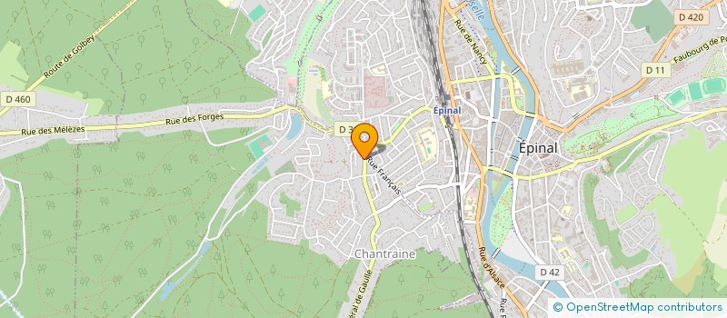 localisation de l'entreprise ASSOCIATION VOSGES SAINTE FLEUR  EPINAL