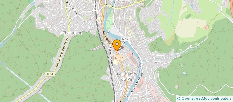 localisation de l'entreprise ASSOCIATION VOSGIENNE D'ENCADREMENT ET DE COORDINATION SPORTIF  EPINAL