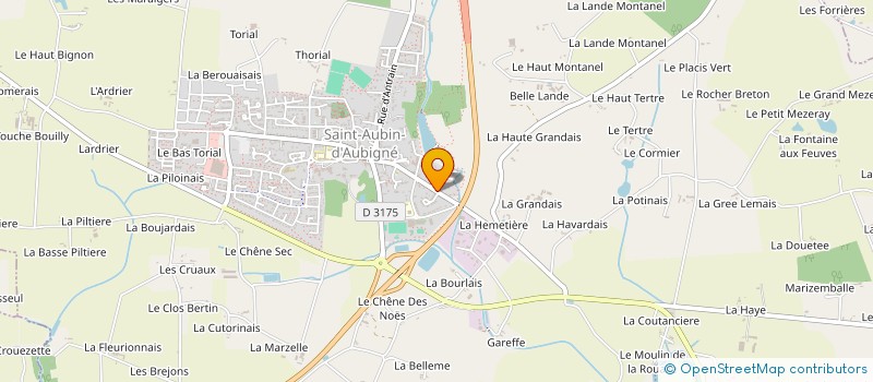 localisation de l'entreprise ASSOCIATION VOVINAM VIET VO DAO SAINT AUBIN D'AUBIGNE  SAINT-AUBIN-D'AUBIGNE