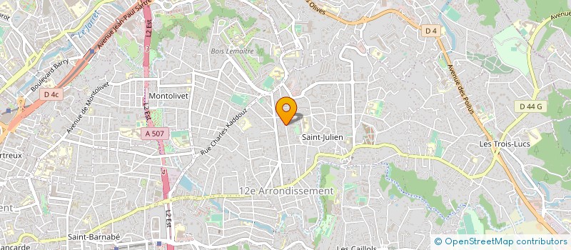 localisation de l'entreprise ASSOCIATION VOYAGES ET LOISIRS L'AGE D'OR  MARSEILLE