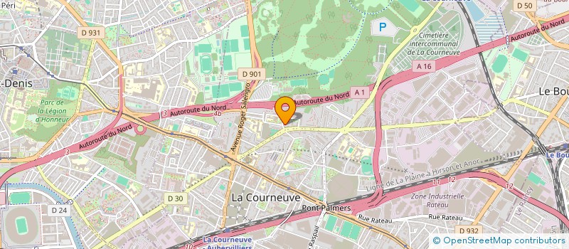 localisation de l'entreprise ASSOCIATION VRLN à LA COURNEUVE