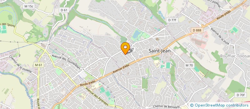 localisation de l'entreprise ASSOCIATION W7 SAINT-JEAN 31 à SAINT-JEAN