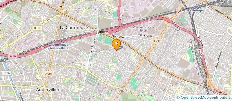 localisation de l'entreprise ASSOCIATION WAKADANSE à LA COURNEUVE
