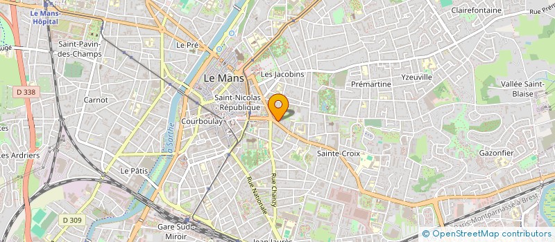 localisation de l'entreprise ASSOCIATION WARM UP  LE MANS