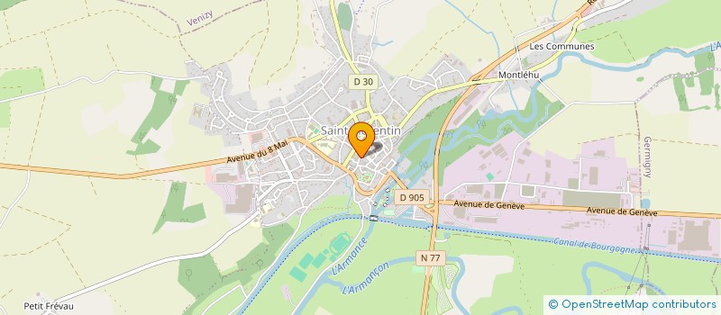 localisation de l'entreprise ASSOCIATION WEDGE & CO.  SAINT-FLORENTIN