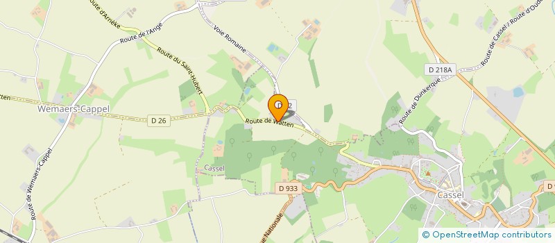 localisation de l'entreprise ASSOCIATION WEMAERS-CAPPELLOISE FETES ET LOISIRS  WEMAERS-CAPPEL