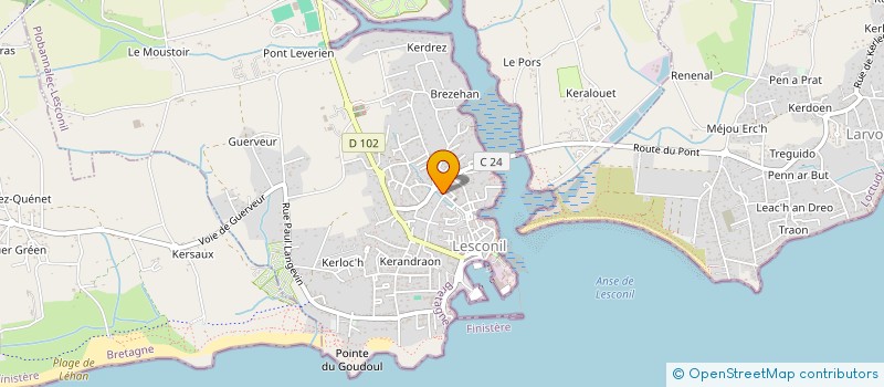 localisation de l'entreprise ASSOCIATION WEST KRAV MAGA  PLOBANNALEC-LESCONIL