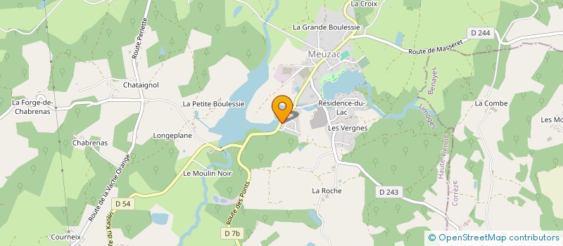localisation de l'entreprise ASSOCIATION WILLY ANIMATION à MEUZAC