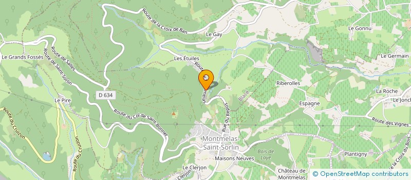 localisation de l'entreprise ASSOCIATION WUSHU MONKEYS  MONTMELAS-SAINT-SORLIN