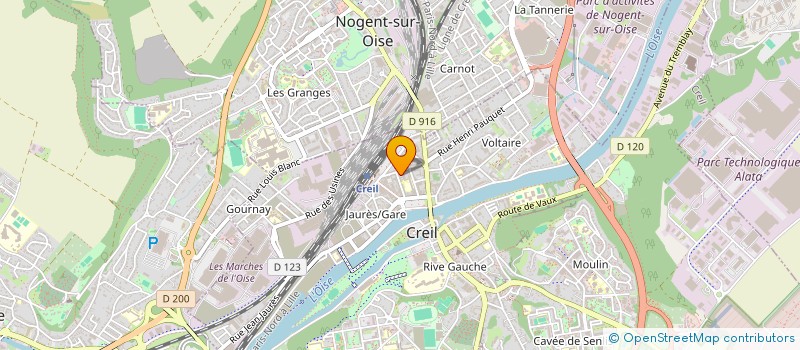 localisation de l'entreprise ASSOCIATION XAMA CAPOEIRA  CREIL