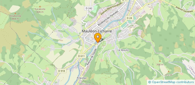 localisation de l'entreprise ASSOCIATION XIBEROKO BOTZA à MAULEON-LICHARRE