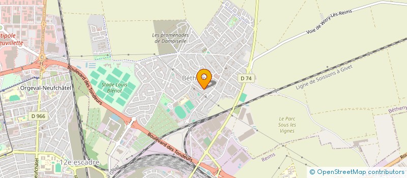 localisation de l'entreprise ASSOCIATION XIN YI  BETHENY