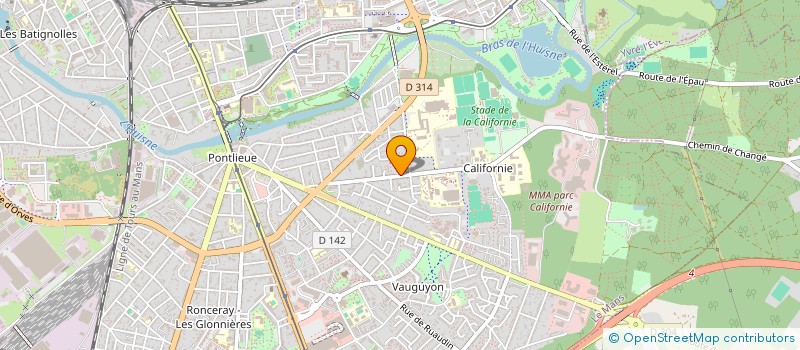 localisation de l'entreprise ASSOCIATION XXS  LE MANS