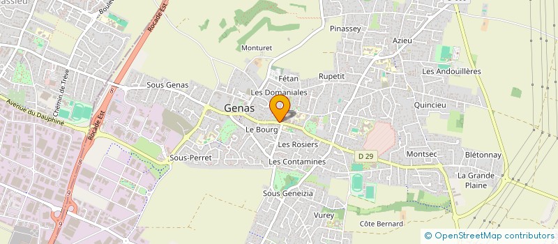 localisation de l'entreprise ASSOCIATION Y'A QU'A DANSER  GENAS