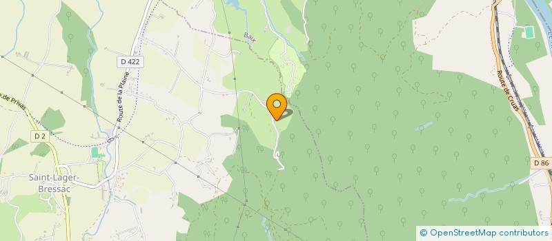 localisation de l'entreprise ASSOCIATION Y CROIRE  SAINT-LAGER-BRESSAC