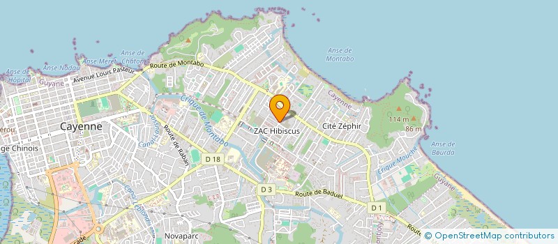 localisation de l'entreprise ASSOCIATION Y'POWER FULL GUYANE  CAYENNE