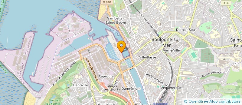 localisation de l'entreprise ASSOCIATION YACHTING BOULOGNE  BOULOGNE-SUR-MER