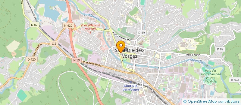 localisation de l'entreprise ASSOCIATION YAKAAR  SAINT-DIE-DES-VOSGES