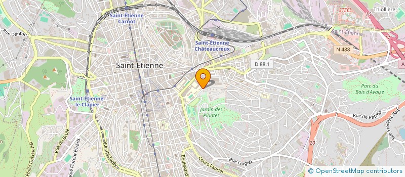 localisation de l'entreprise ASSOCIATION YEAH  SAINT-ETIENNE