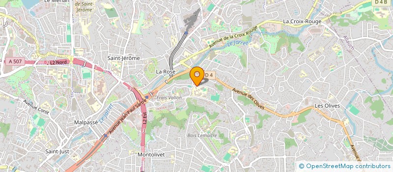 localisation de l'entreprise ASSOCIATION YMK  MARSEILLE