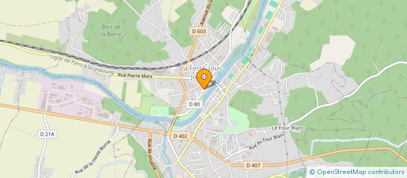 localisation de l'entreprise ASSOCIATION YOGA ENERGIE à LA FERTE-SOUS-JOUARRE