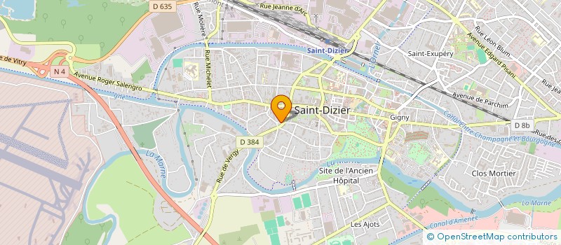 localisation de l'entreprise ASSOCIATION YOGA ET MIEUX ETRE à SAINT-DIZIER