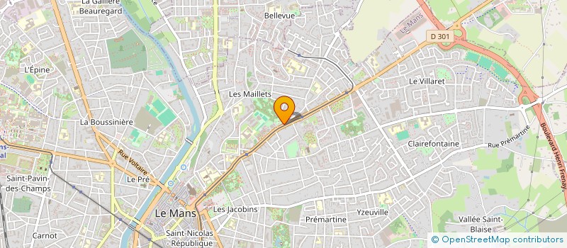 localisation de l'entreprise ASSOCIATION YOGA SOLEIL  LE MANS