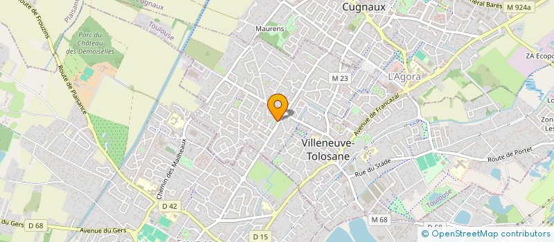 localisation de l'entreprise ASSOCIATION YOSEIKAN KARATE-DO à VILLENEUVE-TOLOSANE