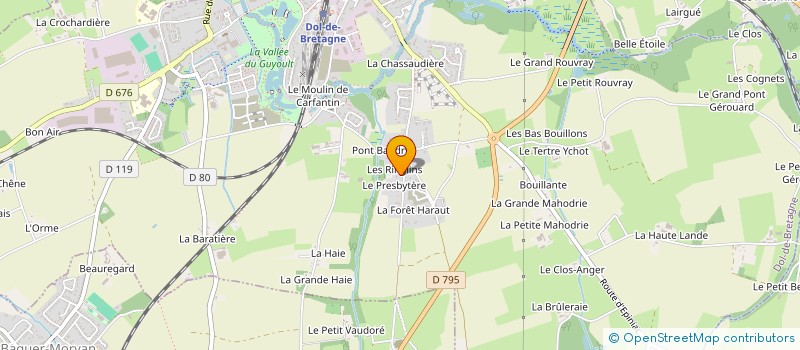 localisation de l'entreprise ASSOCIATION YVAN-LOIC - COMBATTRE MOTIVER ET VAINCRE  DOL-DE-BRETAGNE