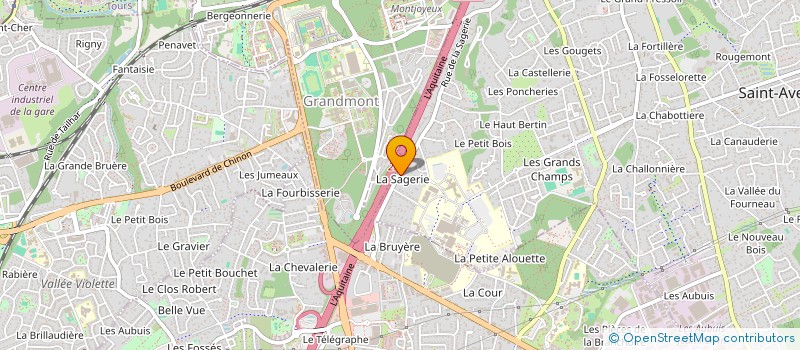 localisation de l'entreprise ASSOCIATION ZEBRE ROUGE  SAINT-AVERTIN